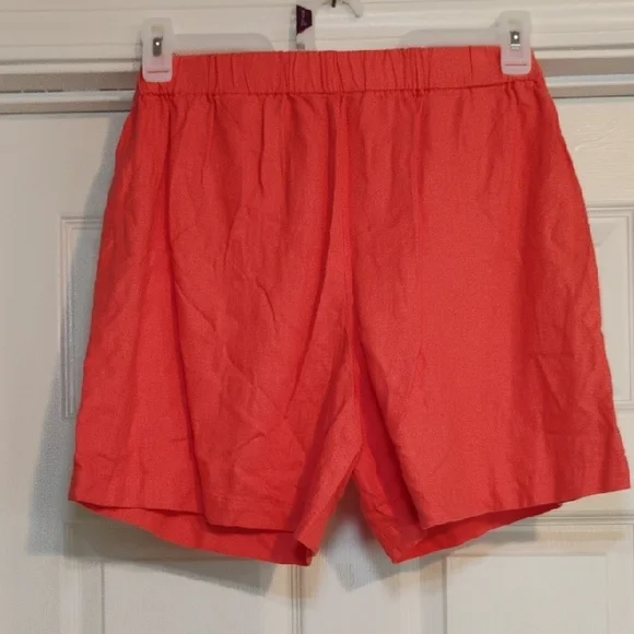 Banana Republic Vibrant Coral Women's Shorts NWT Boho Beach ISO - Picture 3 of 8